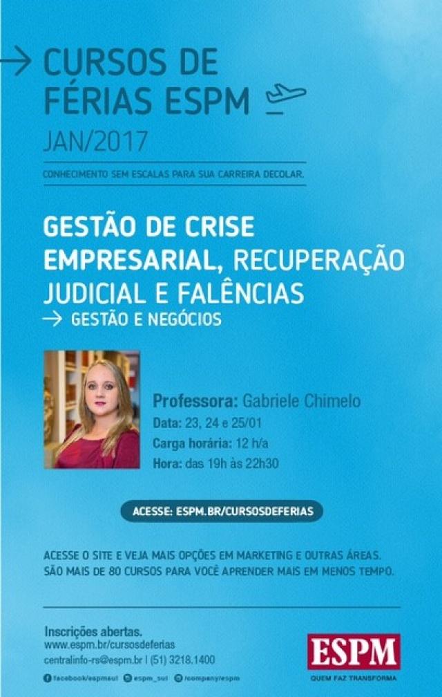Curso de Férias na ESPM com Gabriele Chimelo